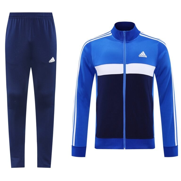 Adidas Bule And Black Jacket And Pant