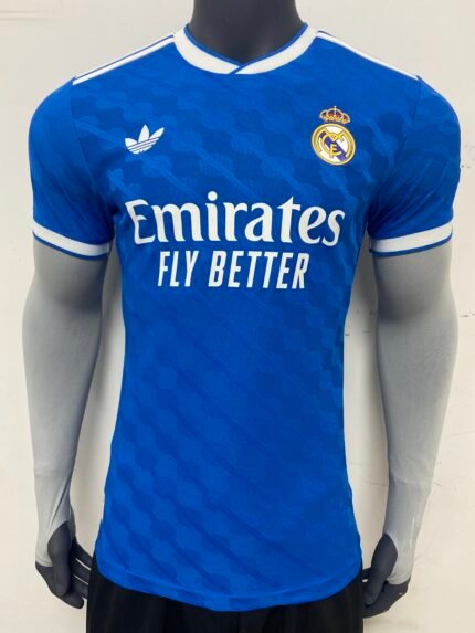 Real Madrid Mens Home Authentic Jersey 25/26 Blue